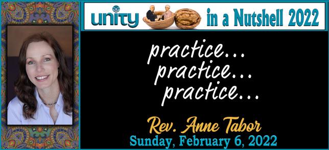 "practice... practice... practice..." by Rev. Anne Tabor GRAPHIC