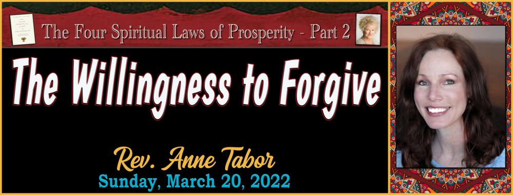 03-20-2022 The Willingness to Forgive Graphic